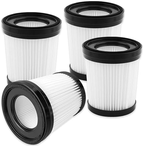 Vacuum Filter Replacement Compatible with Fabuletta FSV001/FSV101,Girnoor G160/G165, Lubluelu 202, Oraimo OSV-102, VacLife VL732 Stick Vacuum Cleaners (Without Tap) - 4 Pack