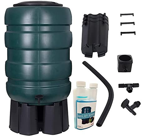 Medium Large & Extra Large UV Blocker Water Butt Rain Water Collectors & Treatment Cleaner Full Kits (1 Treatment Bottle On Its Own)