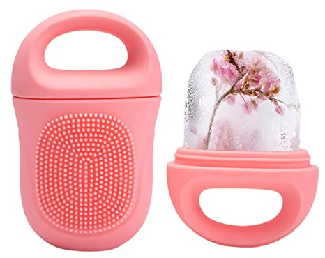Ice Face Rollers, Face Ice Rollers, Skin Care, Ice Rollers, Ice Mould for Face, Leak-proof Silicone with Cryotherapy Rings, Reusable Face Ice Rollers for Facial Relief