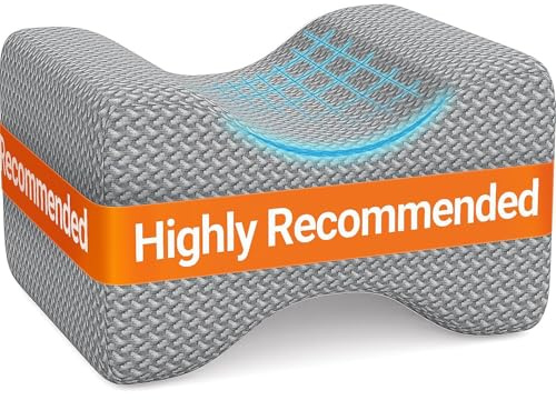 BlissTrends Memory Foam Kniekissen, Kniekissen für Seitenschläfer, Beinkissen zum Schlafen, Erhöhungskissen zur Linderung verdrehter Wirbelsäule, Ischias, Beintaubheit, Rücken, Gelenk, Hüfte,