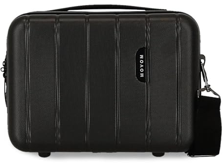 MOVOM Wood Trousse de Toilette cabine, bagage, intérieur à Deux compartiments, en ABS résistant et léger. Par Joumma Bags.