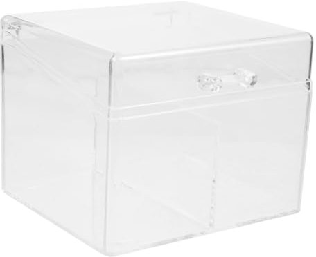 GRIRIW Aufbewahrungsbox Für Karten Visitenkartenständer Visitenkartenbox Mit Namenskarten Stehen Schreibtisch-aufbewahrungsbox Aus Kunststoff Sport Acryl Muschelschale Veranstalter