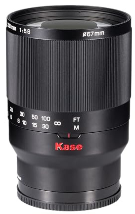 Kase 200mm F5.6 MC Reflex Mirror Aluminum Portrait Lens Compatible with Sony E Mount