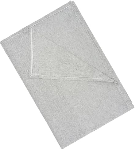 H HANSEL HOME Colcha Multiuso 180x260cm para Sofá y Cama, Plaid Sofa de Algodón y Poliéster, Cubre Sofa Suave, Transpirable y Decorativa - Gris Claro