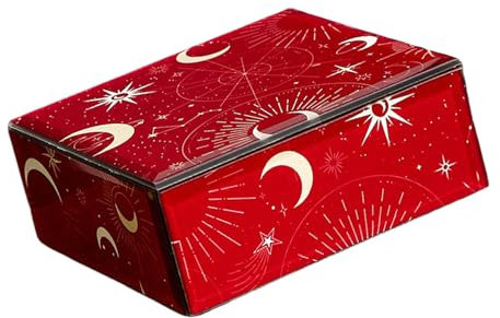 SANRLO Versatile Jewelry Storage Box Stylish Glass Jewelry Container Strorage Box for Rings and Necklaces Collection