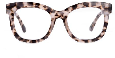 SKYWAY Oversize Occhiali Luce Blu Donna, Occhiali Anti Luce Blu per Computer con Protezione UV contro l'affaticamento Visivo (Grigio Tartaruga)