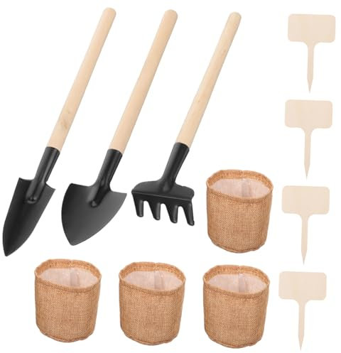 ABOOFAN 1 Jeu Ensemble D'outils De Jardin Pelle à Main Mini-Pelle Mini Pelles Main De Pelle De Jardin Outils De Jardinage pour Femmes Outils Succulents Outil à Main Pelle De Jardinage Lin
