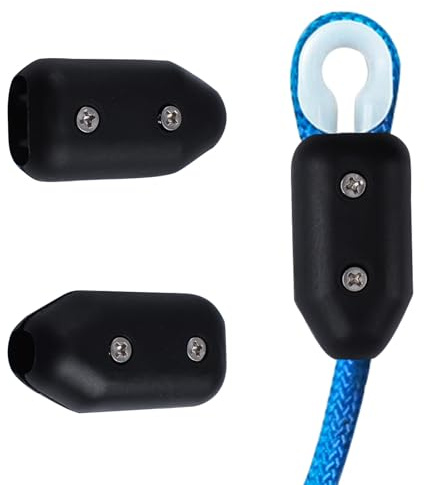 INCREWAY Seilklemmen, wiederverwendbare Seilklemme, Kunststoff-Seilverbinderklemme, geeignet für 7–8 mm Nylonseile oder geflochtene Seile, 4 Stück