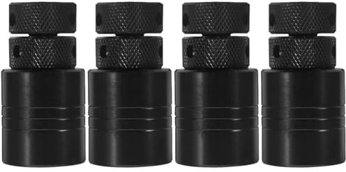 ULTECHNOVO Lot de 2 crics à vis réglables pour machiniste - Outil de levage de nivellement - Support de fer pour la fabrication de construction automobile