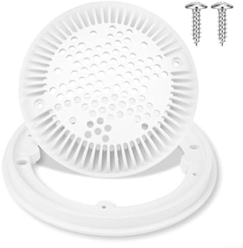 DAZZLEEX Ground Pool Main Drain Kit, Pool Replacement WG1030AVPAK2 With 8-inch Frame Stainless Steel Screw For HAYWARD Models