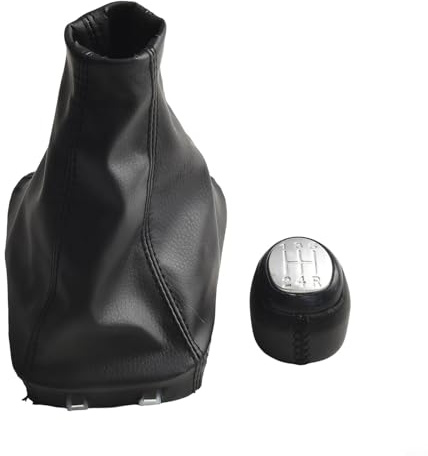 Aprilsunnyzone Pomello del cambio per SAAB 9 3 con copertura per cuffia del bagagliaio, progettato per un'esperienza di cambio fluida dal 2003 al 2012 (5 velocità+copertura)