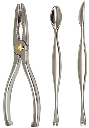 Stainless Steel Shellfish Lobster Cracker Seafood Tools Clip Needle Picks Pincer Nut Set Accessories for Kitchen