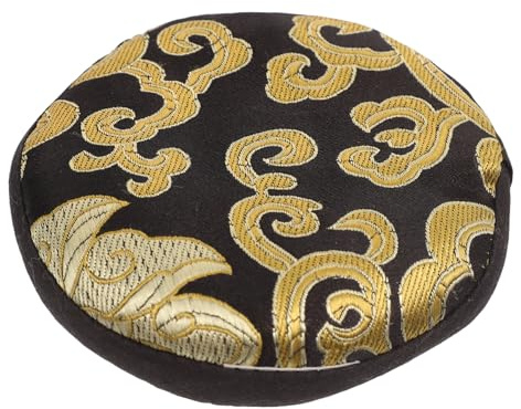 FRCOLOR Handcrafted Singing Bowl Cushion 10cm Decorative Sound Bowl Pad for Meditation and Buddhist Practices Temple Accessory
