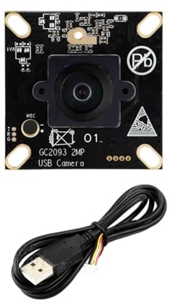 Avejjbaey GC2093 Caméra USB 2 MP Large Dynamique Rétro-éclairage Imagerie Mise au Point Fixe Microphone pour PC Accessoires Ordinateur Webcam USB pour Streaming