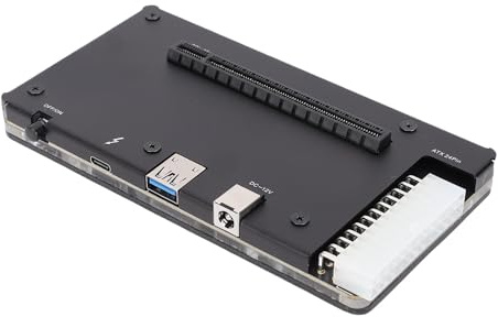 XUMIUZIY Boîtier eGPU Compatible avec Thunderbolt3/4, Station d'accueil GPU Externe USB4.0, Compatible avec A MD, Emplacement PCIE 16X, Interface ATX 24 Broches, avec câble de 1m
