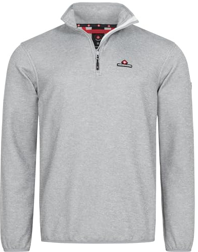 Höhenhorn Swissfels Herren Strickfleece Pullover Hellgrau Gr. XL
