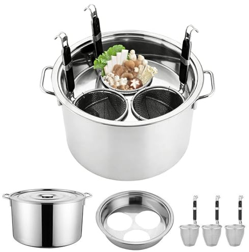 Olla Para Pasta Con Colador - Utensilios De Cocina De Acero Inoxidable | Hervidor De Pasta Para Hogar - para Cocinar Preparar Comidas Reuniones Familiares y Legumbres