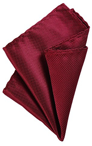 DonDon Pañuelos de bolsillo hombre de 21 x 21 cm para ocasiones especiales - Rojo oscuro