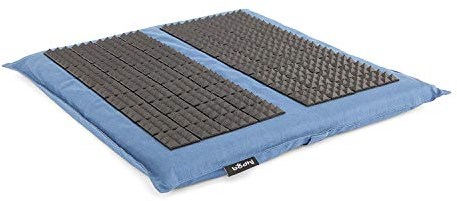 Bodhi Felpudo de acupresión Vital Spiky | Pequeña esterilla de relajación para los pies | Previene el dolor | Estimula la reflexología del pie | Promueve la circulación sanguínea | Alfiletero | Azul