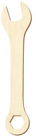 Holz Schraubenschlüssel - 3-50cm Deko Basteln, Größe:6cm, Pack mit:50 Stück