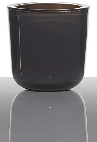 INNA-Glas te-ljusglas Nick, cylinder – Rund, mörkgrå, 7,5 cm, Ø 7,5 cm