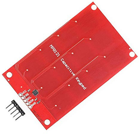 Paradisetronic.com Teclado con Sensor Táctil, Teclado Táctil de Matriz 4x3 con 12 Botones, MPR121, 3.3V, Capacitivo, Compatible con p. Ej. Arduino y Raspberry Pi
