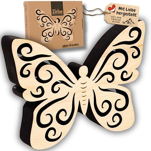 sagl.tirol Kleiner Schmetterling aus Zirben Holz (Ornament 1)