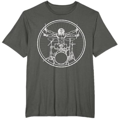 Batteur Drummer Batterie Tambours Cadeau por Les Batteur T-Shirt