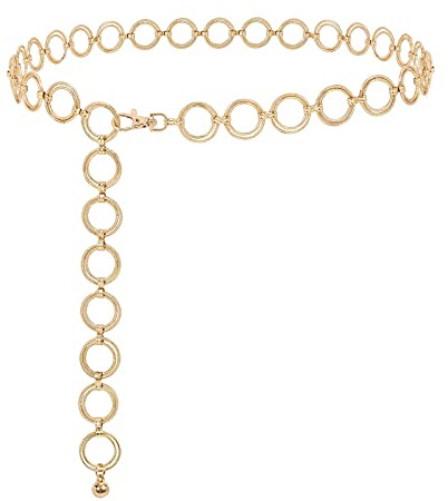 Taillenkette Gürtel Damen Verstellbare Metall Body Link für Kleid Jeans