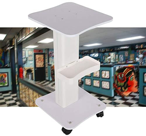 bimiti Kosmetikwagen mit Rollen ABS Salonwagen 67×34×37.5cm Tragbar Beauty Salon Trolley, Kosmetikwagen Salon SPA Rollwagen für Schönheitsinstrument