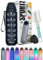 K-MART Water Bottle 1L, Sports Water Bottle with Time Markings, BPA-Free, Leak-Proof Drinks Bottle, Perfect for Running, Cycling, Gym, Yoga, Camping and Outdoor Activities, Black