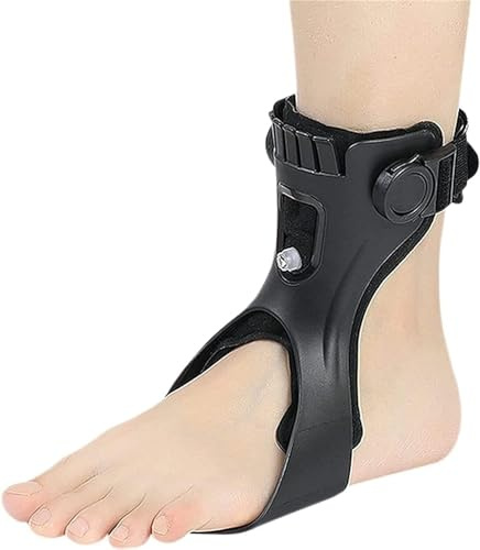 Fotortos Ankelhängslen Fotstöd med bekväm uppblåsbar krockkudde Hemiplegia Stroke Skor Gå (Color : Left, Size : XL)