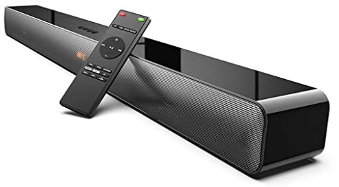 DLOETT 100W TV SoundBar Altavoz Bluetooth 2,0 Canales Sistema de Sonido de Cine en casa Barra de Sonido Subwoofer Incorporado con Control Remoto