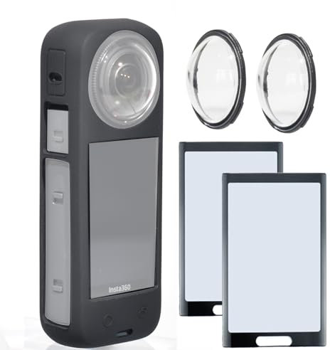 Fotoleey Lens Guard für Insta 360 X4 Objektivschutz + Bildschirmschutz + Silikonhülle
