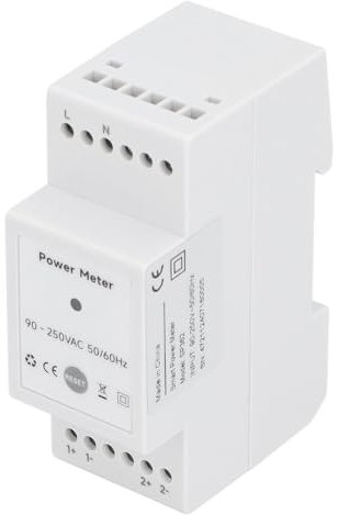 Leistungsenergiezähler, Einphasiger Energiezähler, Überwachung des Bidirektionalen Energieverbrauchs mit 2 80-A-Klemmstromwandlern für die Überwachung des Solarsystems