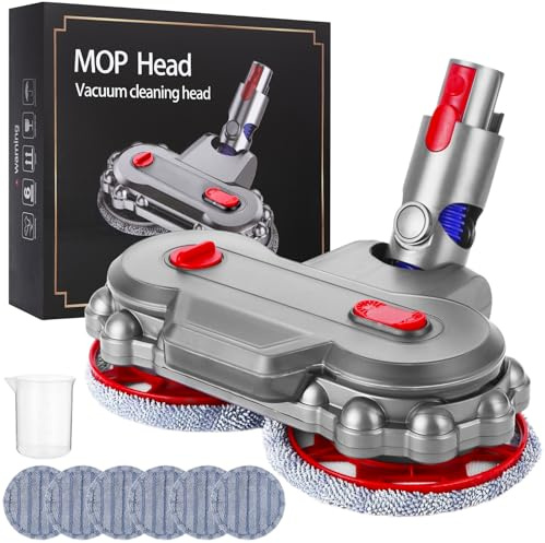 Tête de rechange pour aspirateur Dyson V7/V8/V10/V11/V15, avec réservoir d'eau amovible, réservoir de remplissage et 6 tampons de rechange