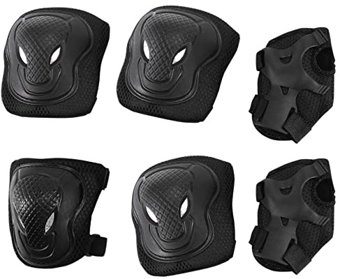 Plomevry Guard Knee Pads and Elbow Pads Support Protection Protective Pads Set for Adult Skate Protective Gear