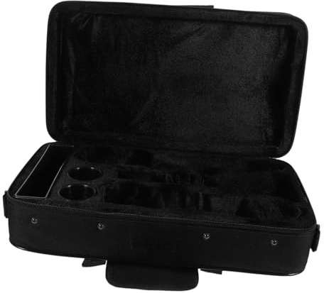 Tragetasche für Klarinette aus Oxfordstoff mit Schaumstoff, Schwarz | Reisen und Outdoor, Leichtes Format, für Klarinettenspieler, Schützt das Instrument Unterwegs