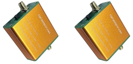 GNURBDILFO 2X Amplificateur Portable Multifonction à Bande ComplèTe à Faible Bruit PréAmplificateur 100K-6GHz Amplificateur D'Antenne Radio