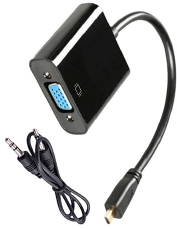 ZwaitL HDTV To VGA Adapter 1080P Output HDTV To VGA Converter Texture Suitable For Office Entertainment Devices Converter