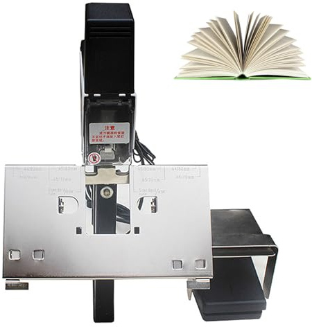 Grapadora De Sillín Eléctrica, 2-50 Hojas Grapadora De Puntada De Sillín De Alta Resistencia, 1-9 Niveles De Presión De Unión Ajustable, Con Pedal De Pie, Para Oficina, Escuela Y Tienda De Impresión