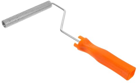OUNONA Rodillo de Cemento con Púas Autonivelante Antiespumante Herramienta Duradera con Mango Ergonómico para Eliminación de Burbujas y Pinturas Color Aleatorio Color Aleatorio
