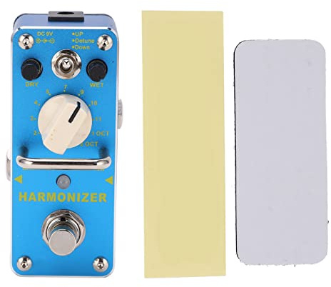 Fafeicy Pitch Shifter-Effektpedal, Metallblaues E-Gitarrenpedal mit True Bypass und 3 Modi für Musiker
