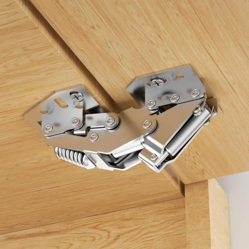 2 Piezas Bisagras Puertas Cocina, Bisagras de Armario con Tornillos, Bisagras Armario para Puertas, Bisagras Softclose de 90° para Puerta de Armario para Puertas de Armario/Cocina