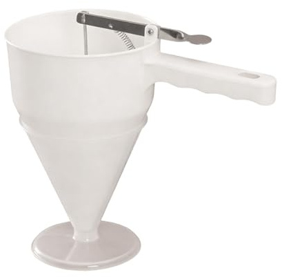 Pancake Mixing Dispenser - 1200ml Dough Funnel Pouring Tool for Muffin Maker Kitchen Accessory for Desserts | Easy Steady Handling of Elislem