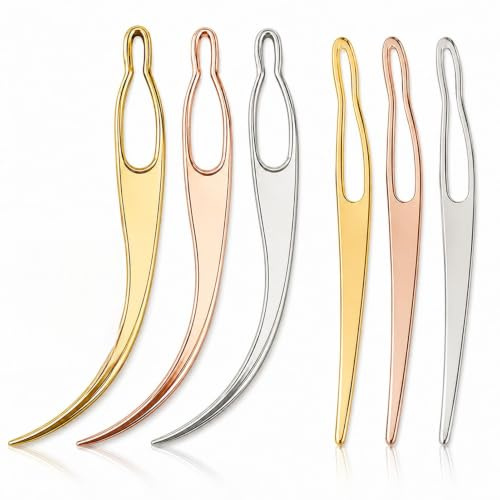 6 PCS Outil Dreadlocks en Métal, Accessoire de Tressage et Serrage pour Locks, Crochet de Coiffure Portable pour Entretien des Tresses, Extensions Capillaires et Usage Professionnel