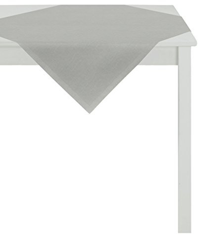 Apelt Tischdecke, Polyester-Baumwolle, Hellgrau, 93 x 93 x 0.5 cm