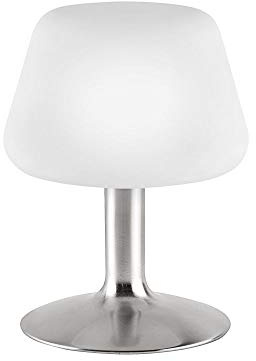 LED Tischleuchte klassisches Design, 3 Stufen Touchdimmer weiß/silber | Nachttischlampe, 1-flammig, 245 Lumen, 3 W, modern elegant