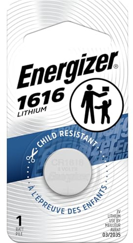 Energizer 1616 Batterie da 3 V, Batteria al Litio da 3 Volt, 1 Pezzo