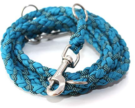 Paracord Leine, Hundeleine, verstellbare Führleine, verschiedene Längen und Karabiner wählbar